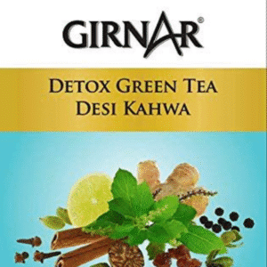 Girnar Detox Green Tea Desi Kahwa and Lemon Honey – Spiced green tea for metabolism and detox 