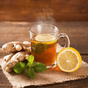 Lemon Ginger Herbal Tea – Detox Drink for Digestion, Bloating Relief and Weight Loss 