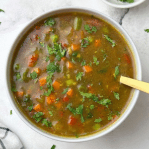 Fresh Mix Vegetable Soup – Fiber-rich and Digestion-friendly Indian Dinner for Fat Loss 