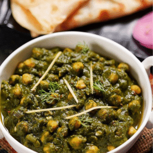 Palak Soya Curry with Ragi Roti – Iron and Protein-rich Indian Dinner Recipe 
